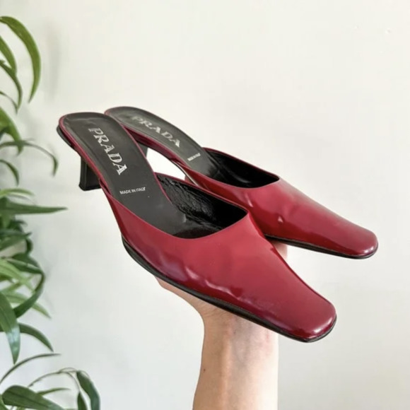 Square Toe Heeled Mules